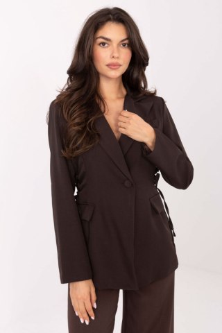 Marynarka w kolorze ciemnobrązowym