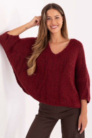 Sweter Damski Model IT-SW-7703.70 Bordo - Italy Moda