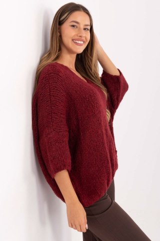 Sweter Damski Model IT-SW-7703.70 Bordo - Italy Moda