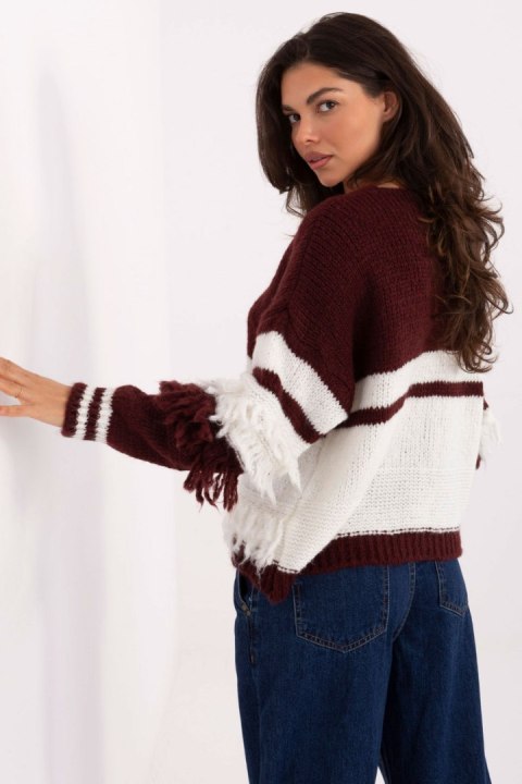 Sweter Damski Model MI-SW-3211.31 Bordo - Italy Moda