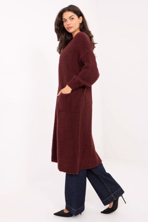Sweter Kardigan Model MI-SW-WM6155.82 Bordo - Italy Moda