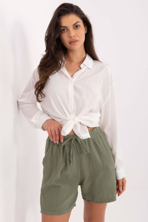 Szorty Damski Model MO-SN-9717.95 Khaki - Italy Moda