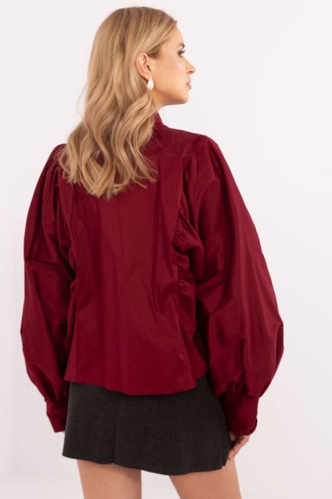 Koszula Damska Model MI-KS-C233.70 Bordo - Italy Moda