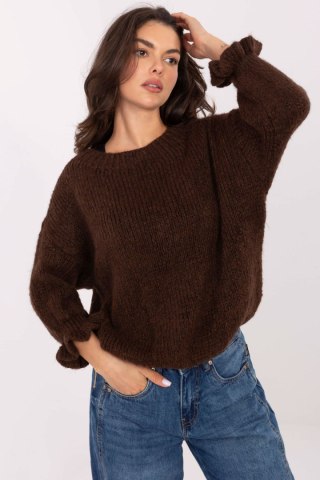 Sweter Damski Model MI-SW-2912.10X Dark Brown - Italy Moda