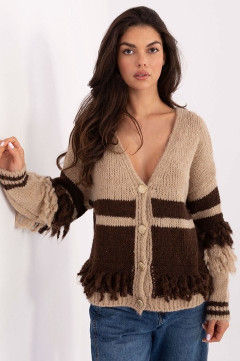 Sweter Damski Model MI-SW-3211.31 Beige - Italy Moda