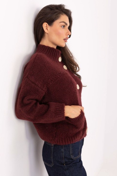 Sweter Damski Model MI-SW-WM218.02 Bordo - Italy Moda