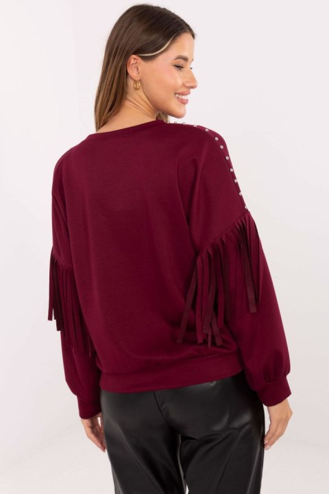 Bluza Damska Model IT-BL-21731.85 Bordo - Rue Paris