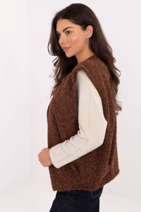 Kamizelka Model IT-KZ-FL9622.29P Brown - Rue Paris