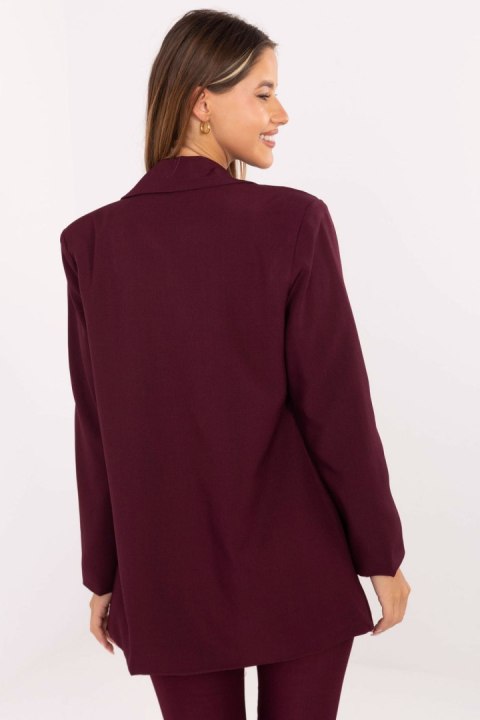 Bordowa marynarka damska