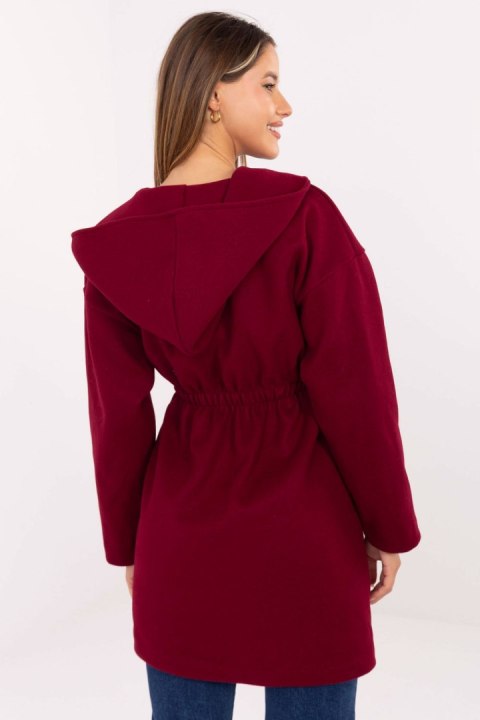 Płaszcz Damski Model IT-PL-A9587.00 Bordo - Rue Paris