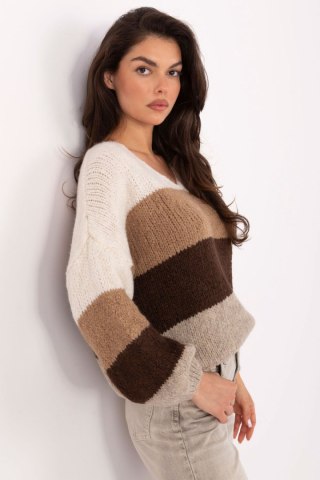 Sweter Damska Model MI-SW-0409.85 Ecru - Rue Paris