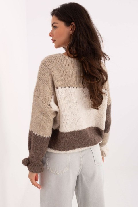Sweter Damski Model MI-SW-0903.87 Beige - Rue Paris