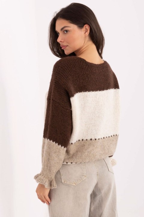 Sweter Damski Model MI-SW-0903.87 Brown - Rue Paris