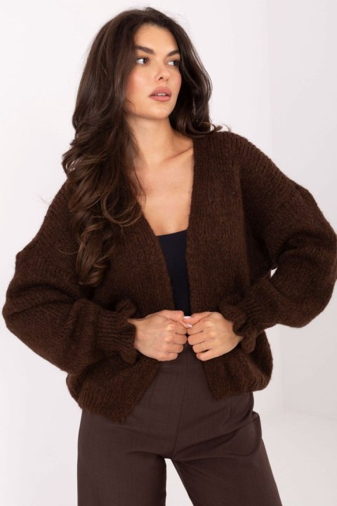 Sweter Kardigan Model MI-SW-0904.82 Dark Brown - Rue Paris