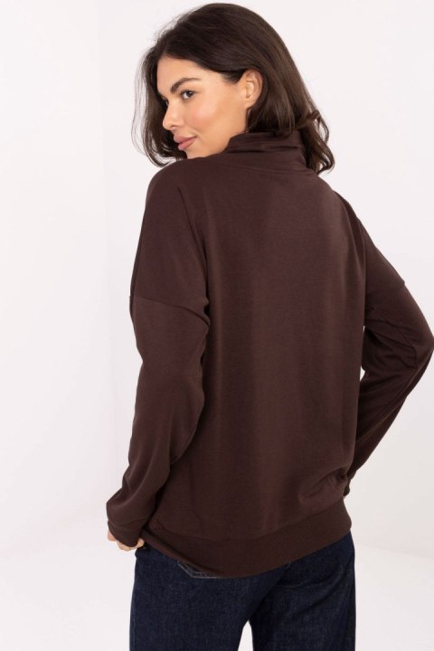 Bluza Damska Model RV-BL-A874.01P Dark Brown - Rue Paris