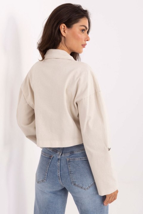 Kurtka Damska Model IT-KR-FL7029.72 Light Beige - Rue Paris