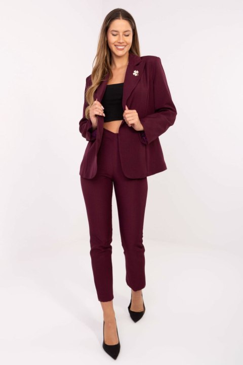 Bordo marynarka damska