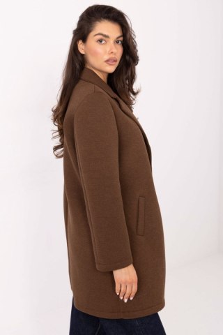 Płaszcz Damski Model IT-PL-FL8153.60 Brown - Rue Paris