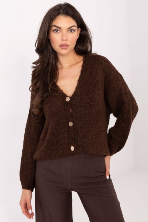 Sweter Damski Model MI-SW-0309.89 Dark Brown - Rue Paris