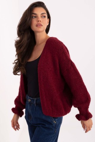 Sweter Kardigan Model MI-SW-0904.82 Bordo - Rue Paris