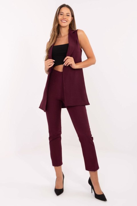 Kamizelka bordowa Rue Paris