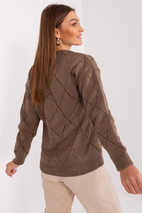 Sweter Damski Model LC-SW-A10-1.19P Brown - Rue Paris