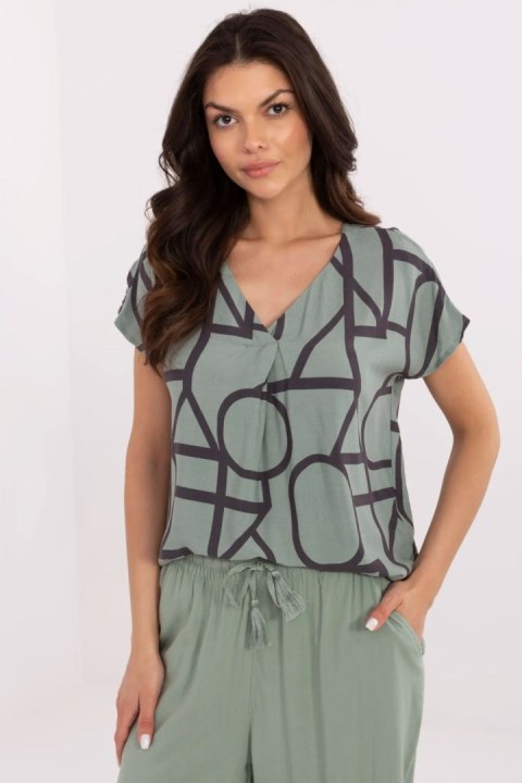 Bluzka Model D73771M11171D Khaki - Sublevel