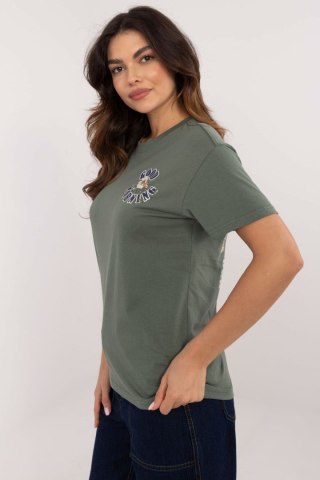 Tshirt Damski Model D12022AC02645F Khaki - Sublevel