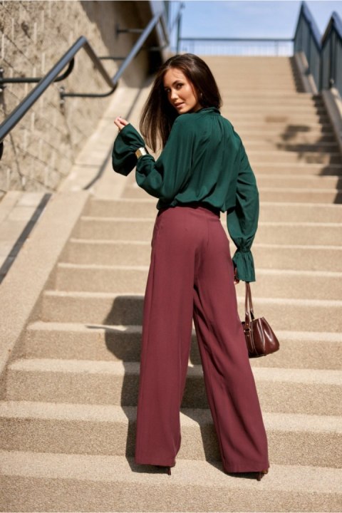 Bluzka Model Isabel BUT BLU0217 Bottle Green - Roco Fashion