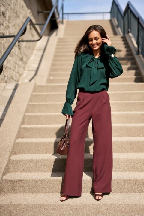 Bluzka Model Isabel BUT BLU0217 Bottle Green - Roco Fashion