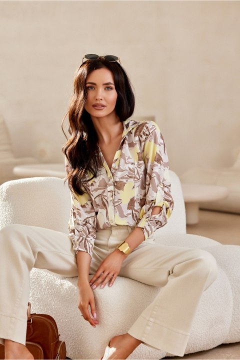 Koszula Damska Model Anvien BLU0136-03F Multicolor - Roco Fashion