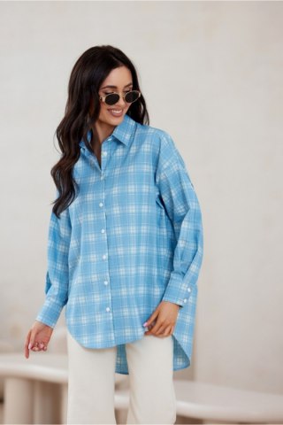 Koszula Damska Model Olly BLU0198-A30 Blue - Roco Fashion
