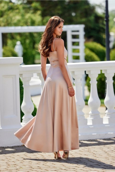 Sukienka Model Salma BEZ SUK0462 Beige - Roco Fashion