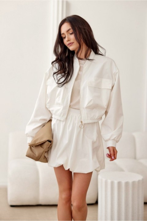 Kurtka Damska Model Paula EKR KUR0030 Ecru - Roco Fashion