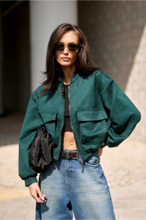 Kurtka Damska Model Vivara BUT KUR0032 Bottle Green - Roco Fashion