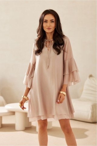 Sukienka Model Beatrice BEZ SUK0525 Beige - Roco Fashion