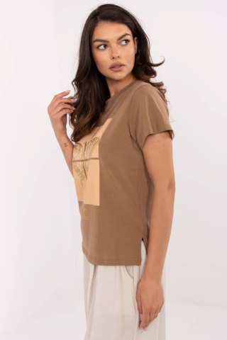 Tshirt Damski Model CLM-TS-1704.85 Light Brown - Factory Price