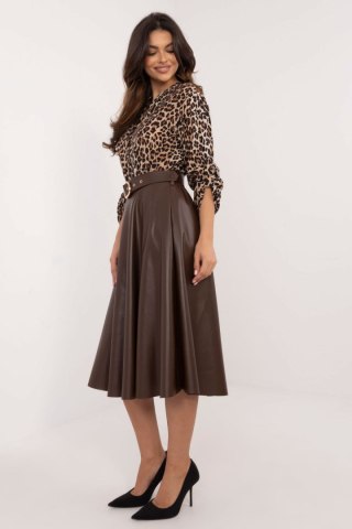 Spódnica Model DHJ-SD-A1997.76 Dark Brown - Italy Moda