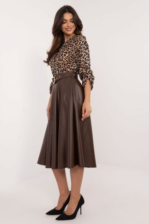 Spódnica Model DHJ-SD-A1997.76 Dark Brown - Italy Moda