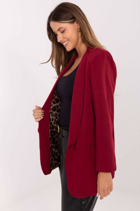 Bordo marynarka damska