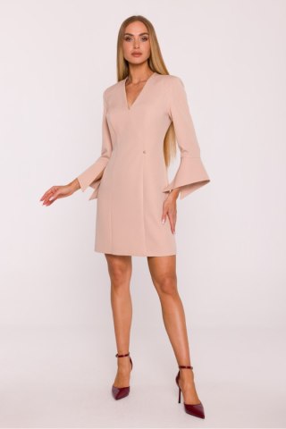 Sukienka Model MOE876 Beige - Moe
