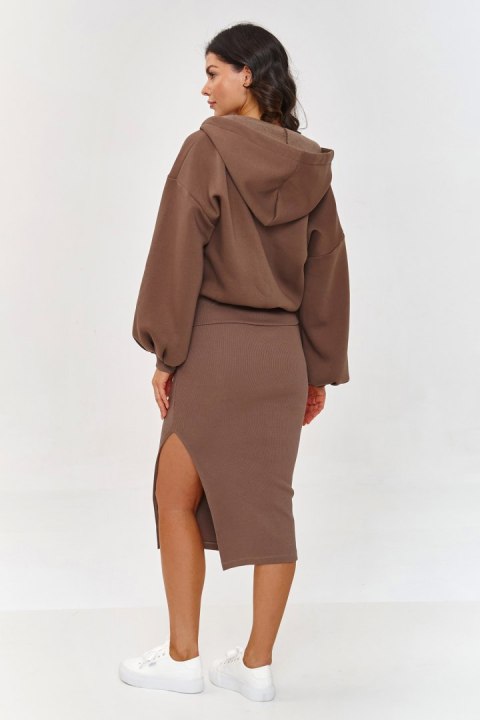 Sukienka Komplet Model A6 Mocca - Makadamia