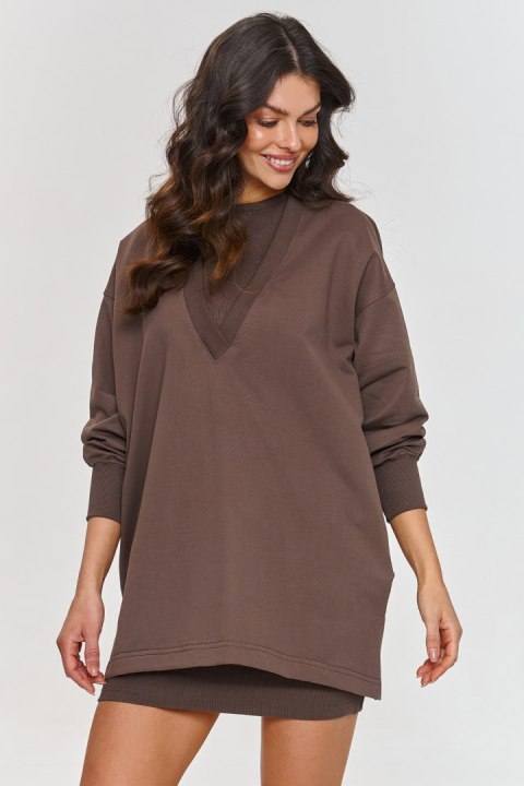 Sukienka Komplet Model M867 Czekolada - Makadamia