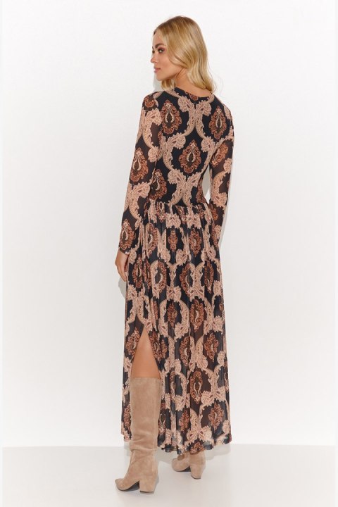 Sukienka Model M813 Siatka 48 - Makadamia