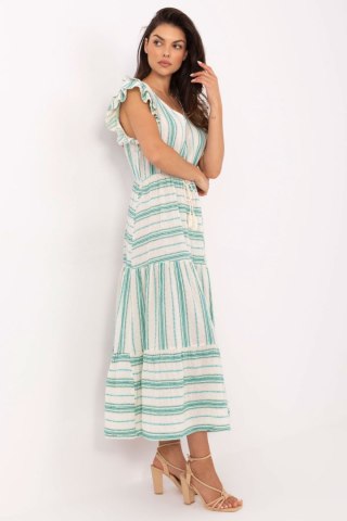 Sukienka Model TW-SK-BI-28760.97 White/Green - Och Bella