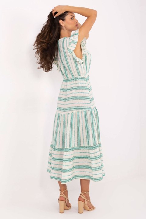 Sukienka Model TW-SK-BI-28760.97 White/Green - Och Bella