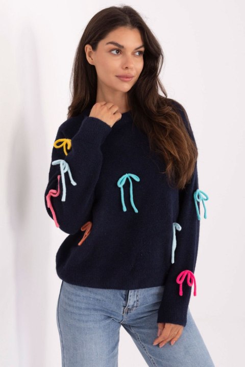 Sweter Damski Model PM-SW-SC82.41 Navy - Factory Price