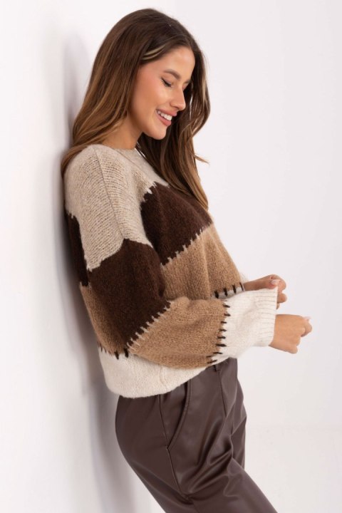 Sweter Damski Model MI-SW-2309.95 Light Beige - Italy Moda