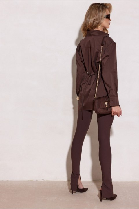 Koszula Damska Model Livia BRA BLU0225 Brown - Roco Fashion