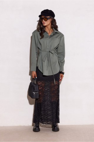 Koszula Damska Model Livia KHK BLU0225 Khaki - Roco Fashion